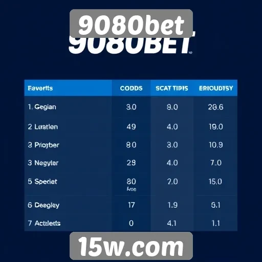 Comparativo das odds no 9080bet e concorrentes
